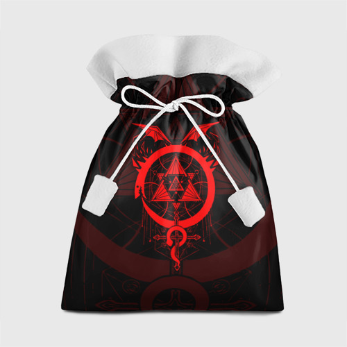 Подарочный 3D мешок Стальной алхимик красная эмблема