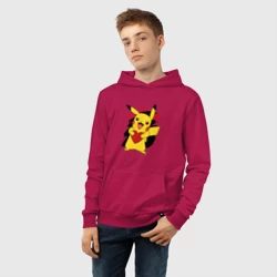 Детская толстовка хлопок Пикачу и сердечко Pokenon Pikachu love - фото 2