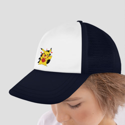 Детская кепка тракер Пикачу и сердечко Pokenon Pikachu love