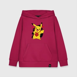 Детская толстовка хлопок Пикачу и сердечко Pokenon Pikachu love