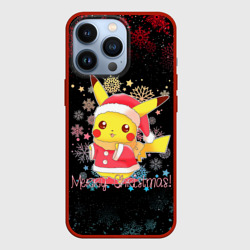 Чехол для iPhone 13 Pro Merry christmas Пикачу 2022 Покемоны