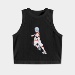 Женская укороченная майка-топ хлопок Бакскетбол Куроко| Тэцуя Куроко