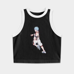 Женская укороченная майка-топ хлопок Бакскетбол Куроко| Тэцуя Куроко