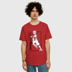 Мужская футболка хлопок Oversize Бакскетбол Куроко| Тэцуя Куроко - фото 2