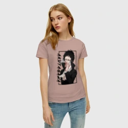 Женская футболка хлопок Рюноске Акутагава Великий из бродячих псов - фото 2