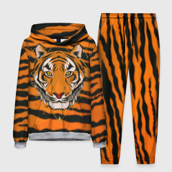 Мужской костюм с толстовкой 3D Тигр настоящий хищник