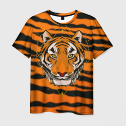 Мужская футболка 3D Тигр настоящий хищник