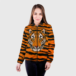 Женская куртка 3D Тигр настоящий хищник - фото 2