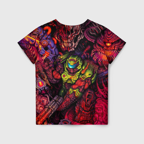 Детская футболка 3D Doom eternal палач рока Slayer, цвет 3D печать - фото 2