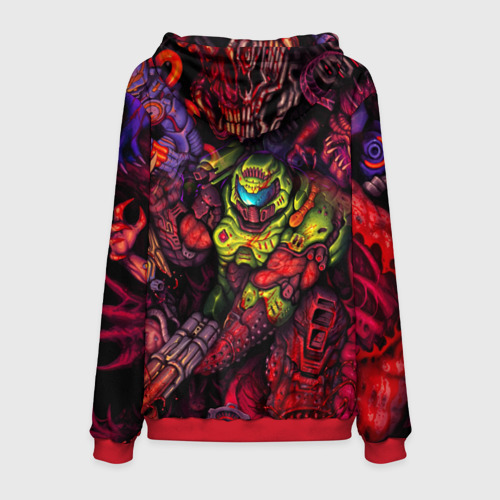 Мужская толстовка 3D Doom eternal палач рока Slayer, цвет красный - фото 2