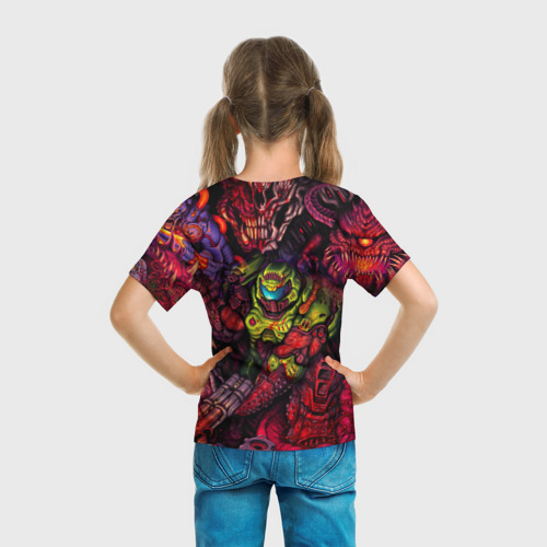 Детская футболка 3D Doom eternal палач рока Slayer, цвет 3D печать - фото 6