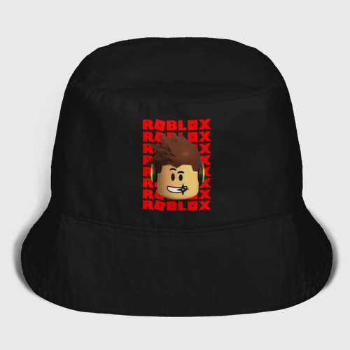 Мужская панама хлопок Roblox red logo Lego face