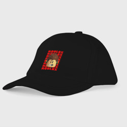 Детская бейсболка Roblox red logo Lego face