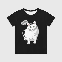 Детская футболка 3D Кот Бендер мем