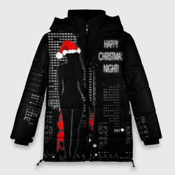 Женская зимняя куртка Oversize Happy Christmas night girl