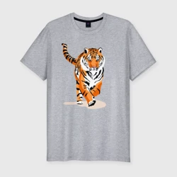 Мужская футболка хлопок Slim Властный хозяин джунглей