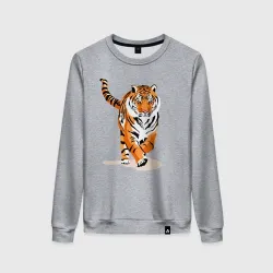 Женский свитшот хлопок Властный хозяин джунглей