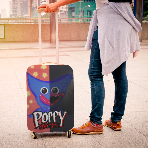 Чехол для чемодана 3D Poppy Playtime game две стороны Хагги Вагги, цвет 3D печать - фото 4