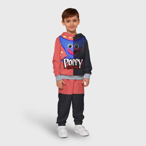 Детский костюм с толстовкой 3D Poppy Playtime game две стороны Хагги Вагги, цвет меланж - фото 3