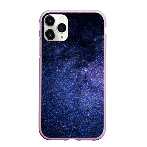 Чехол для iPhone 11 Pro Max матовый Night sky, цвет розовый