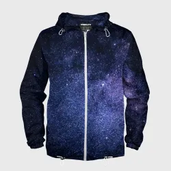 Мужская ветровка 3D Night sky