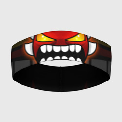 Повязка на голову 3D Geometry Dash purple demon face