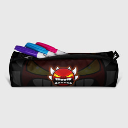 Пенал школьный 3D Geometry Dash purple demon face - фото 2