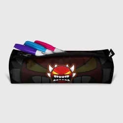 Пенал школьный 3D Geometry Dash purple demon face - фото 2
