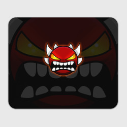 Прямоугольный коврик для мышки Geometry Dash purple demon face