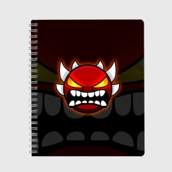 Тетрадь Geometry Dash purple demon face