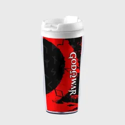 Термокружка-непроливайка God of war символ Кратоса