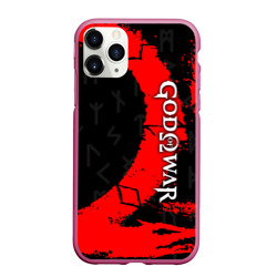 Чехол для iPhone 11 Pro Max матовый God of war символ Кратоса