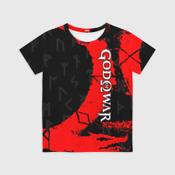 Детская футболка 3D God of war символ Кратоса