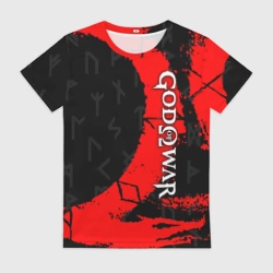 Женская футболка 3D God of war символ Кратоса