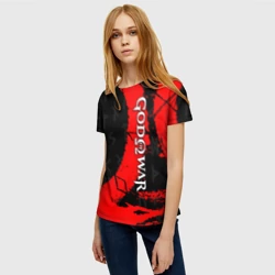 Женская футболка 3D God of war символ Кратоса - фото 2