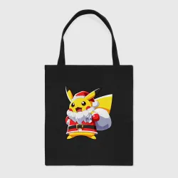 Шоппер BioNature Новогодний Пикачу Санта Клаус