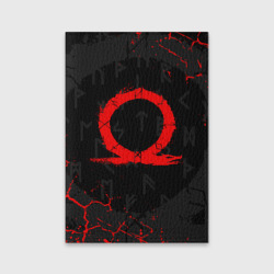 Обложка для паспорта матовая кожа God of war Cratos logo