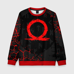 Детский свитшот 3D God of war Cratos logo