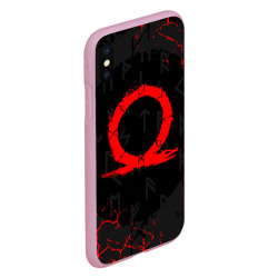 Чехол для iPhone XS Max матовый God of war Cratos logo - фото 2