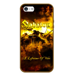 Чехол для iPhone 5/5S матовый A Lifetime of War - Sabaton