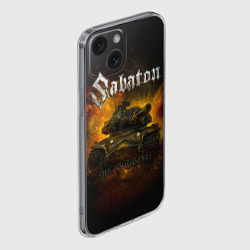 Чехол для iPhone 15 силиконовый с защитой камеры Sabaton - Steel Commanders - фото 2