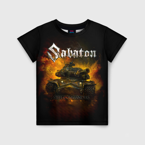 Детская футболка 3D Sabaton - Steel Commanders, цвет 3D печать