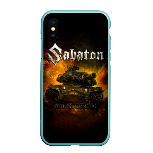 Чехол для iPhone XS Max матовый Sabaton - Steel Commanders, цвет мятный