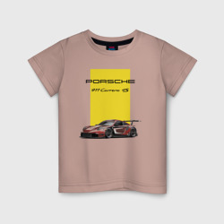 Детская футболка хлопок Porsche Carrera 4S motorsport