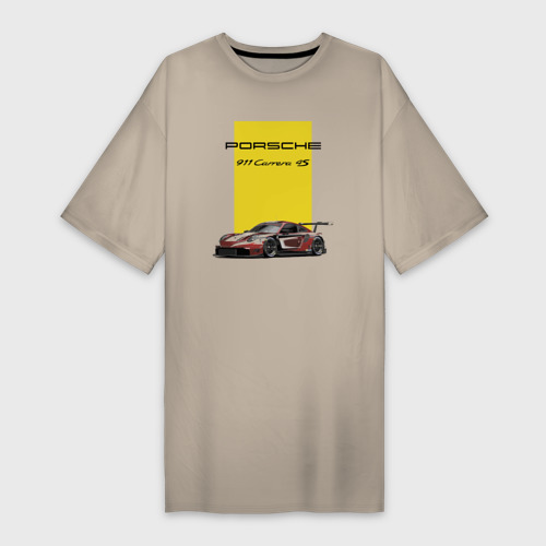 Платье-футболка хлопок Porsche Carrera 4S motorsport