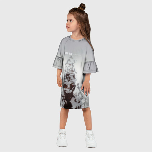Детское платье 3D с принтом Living Things - Linkin Park, фото на моделе #1