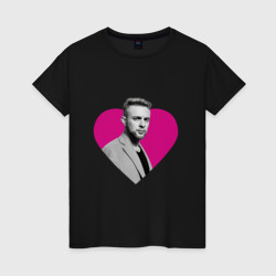 Женская футболка хлопок Егор Крид в сердце
