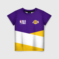 Детская футболка 3D Los Angeles Lakers, Лос-Анджелес Лейкерс
