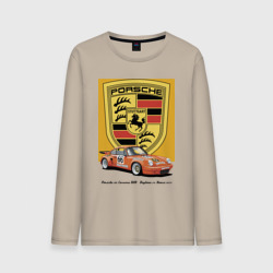 Мужской лонгслив хлопок Porsche 911 Carrera RSR - Daytona 24 Hours 1973