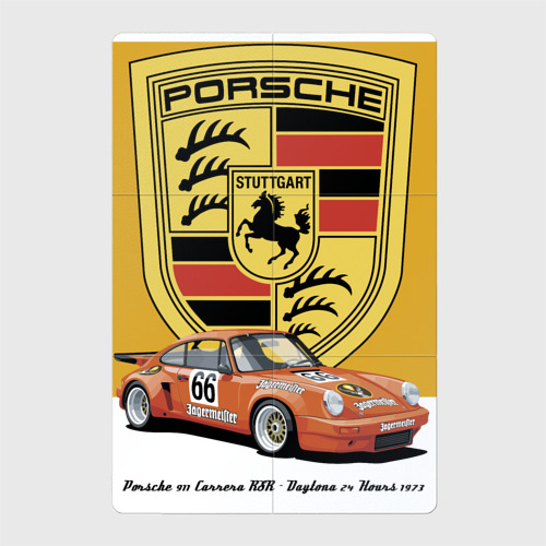 Магнитный плакат 2Х3 Porsche 911 Carrera RSR - Daytona 24 Hours 1973